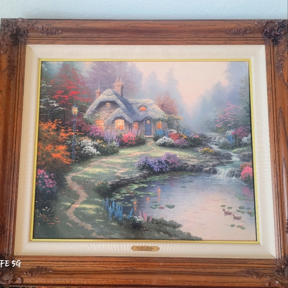 Thomas Kincaid Everetts Cottage limited edition lithograph
